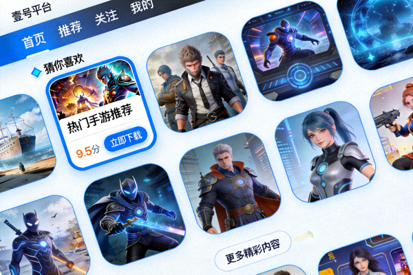 壹号娱乐平台个性化内容推荐界面截图